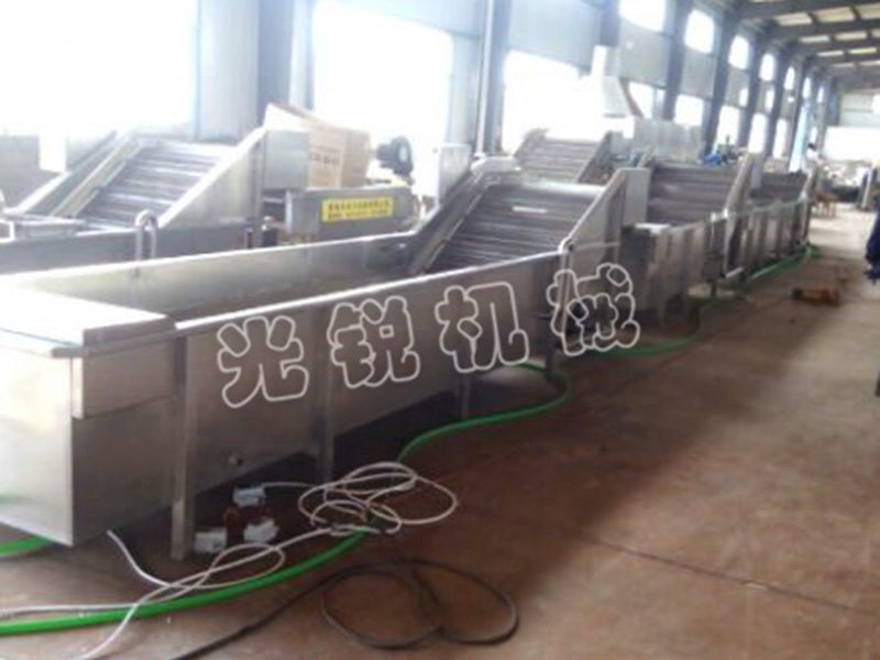 雞腿包裝袋清洗風干線