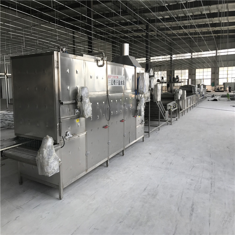 巴氏滅菌、冷卻、烘干流水線