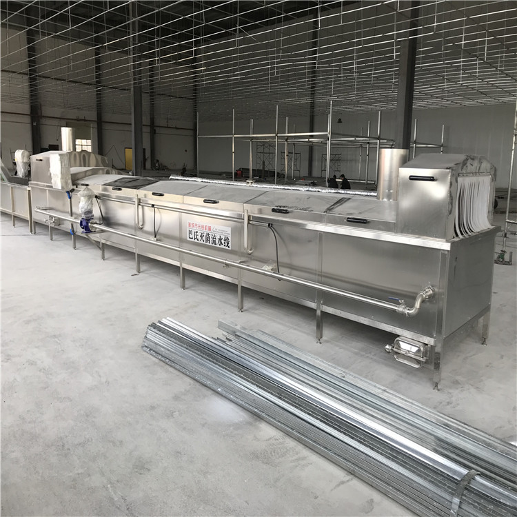 巴氏滅菌、冷卻、烘干流水線