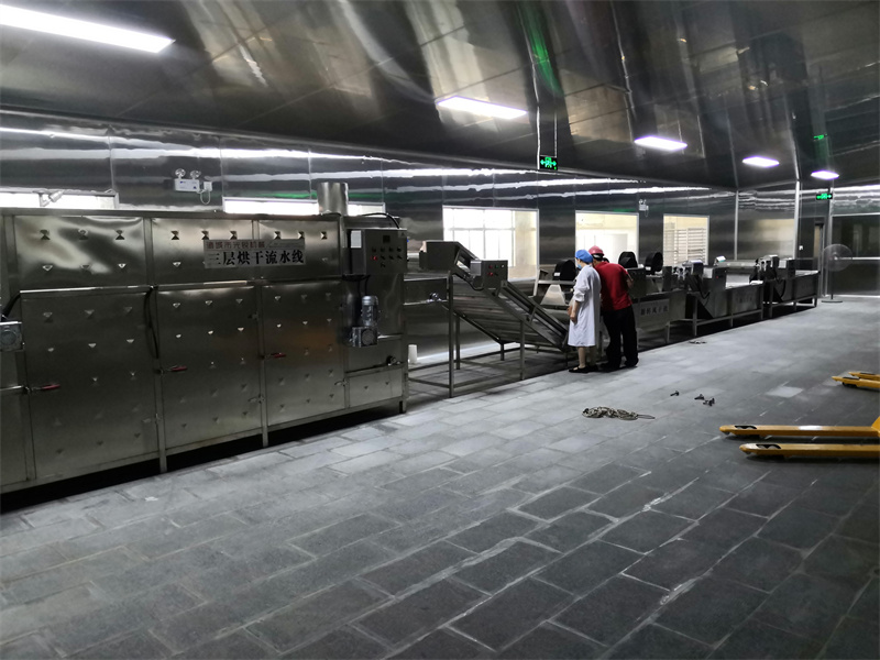 肉脯干包裝袋清洗烘干流水線(xiàn)