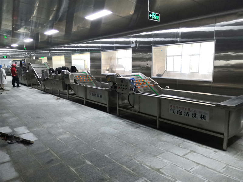 肉脯干包裝袋清洗烘干流水線(xiàn)