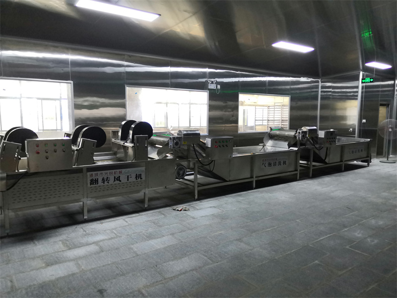 肉脯干包裝袋清洗烘干流水線(xiàn)