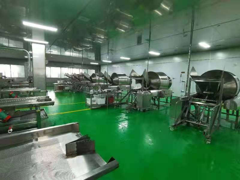 螺螄粉廠家酸筍拌料機使用現場