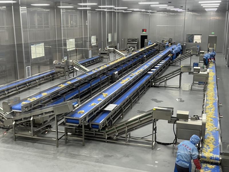 東北新民酸菜傳送分揀臺巴氏殺 菌流水線