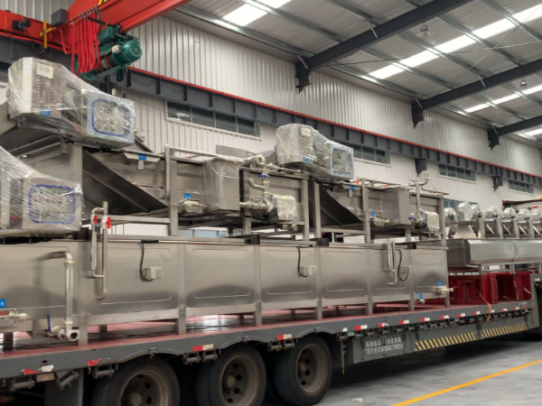 河南米粉醬料包巴氏滅 菌線(xiàn)裝車(chē)發(fā)貨